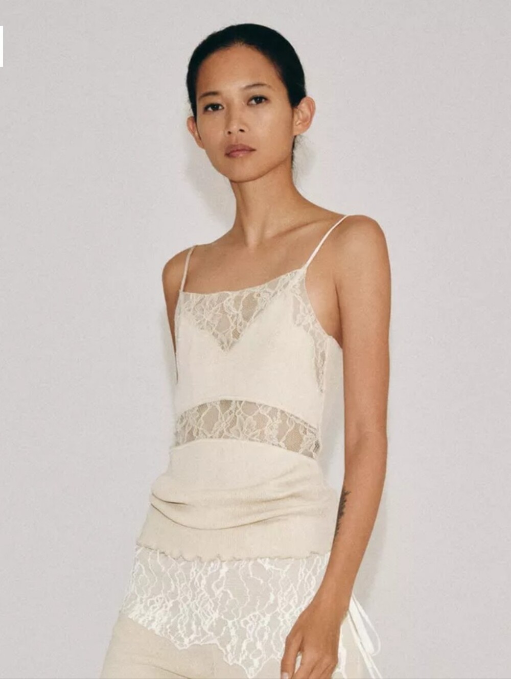 Zara Seamless Lace Top Fits Xs-m Boho